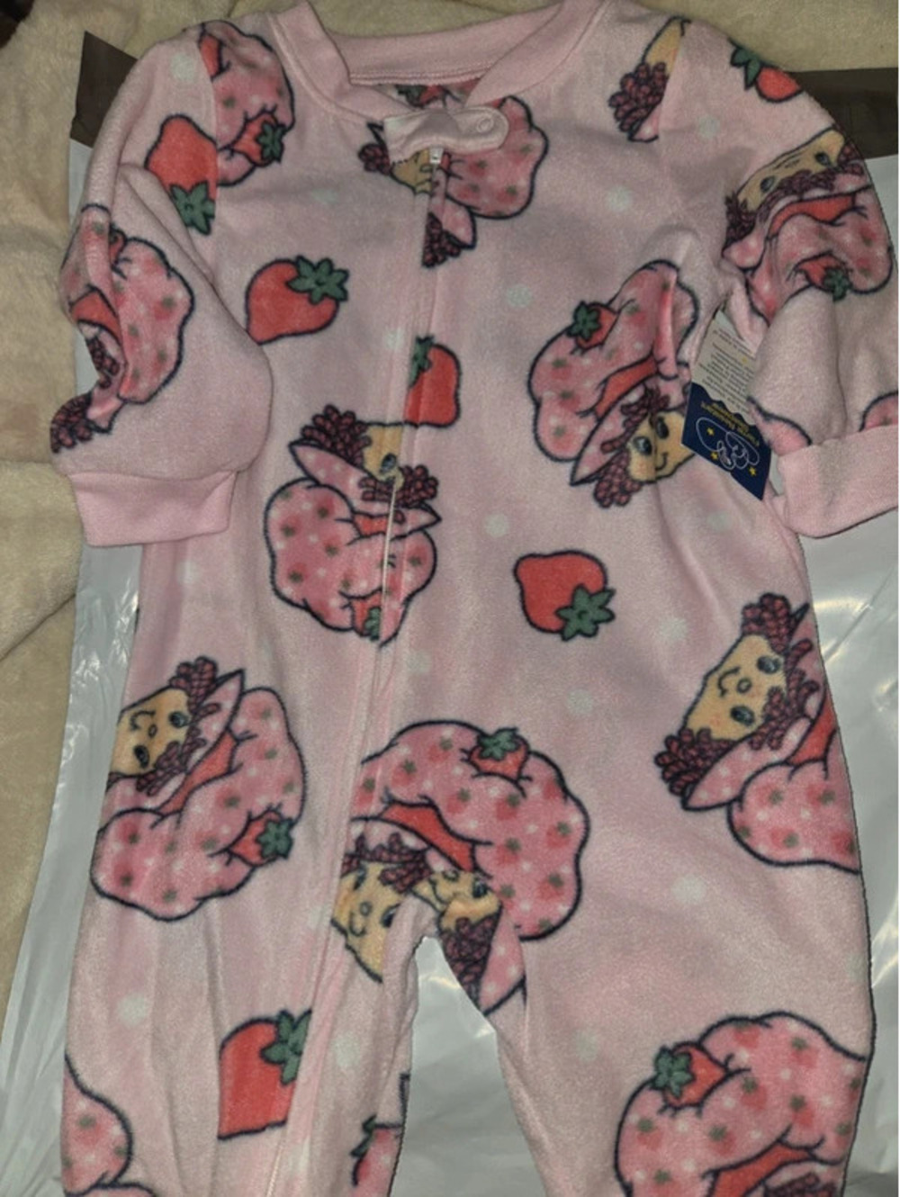 Strawberry shortcake footed p j's 12m